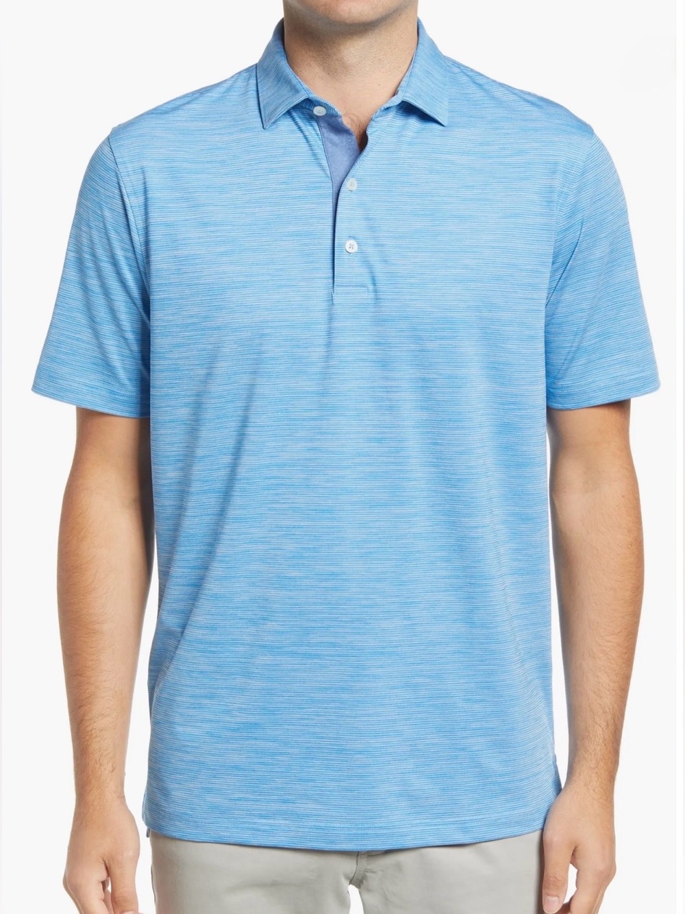 Johnnie-O Woodall Pinstripe Prep Performance
Polo-L